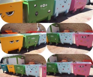 رنگ آمیزی و زیبا سازی مخازن زباله سطح شهر در راستای استقبال از نوروز۱۴۰۳…